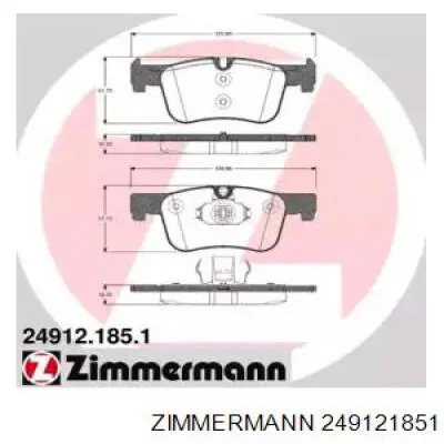 Колодки Zimmermann 249121851 цена, от 88.59 USD