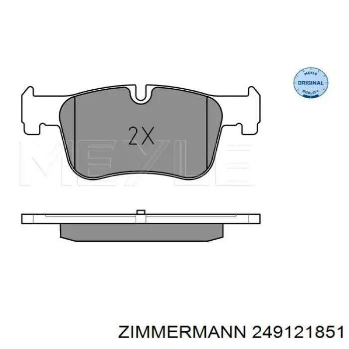 Колодки Zimmermann 249121851 цена, от 88.59 USD
