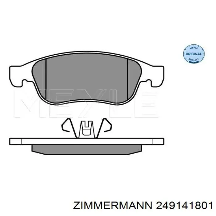 Купить 249141801 Zimmermann Колодки тормозные