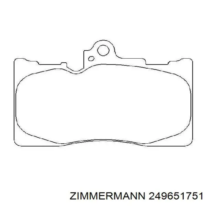 249651751 Zimmermann Колодки передние