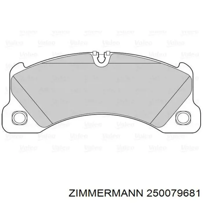 Купить 250079681 Zimmermann Колодки тормозные