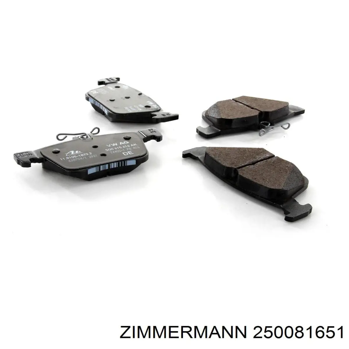 250081651 Zimmermann Колодки тормозные дисковые комплект