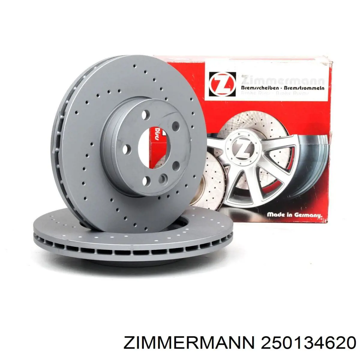 Передние тормозные диски 250134620 Zimmermann