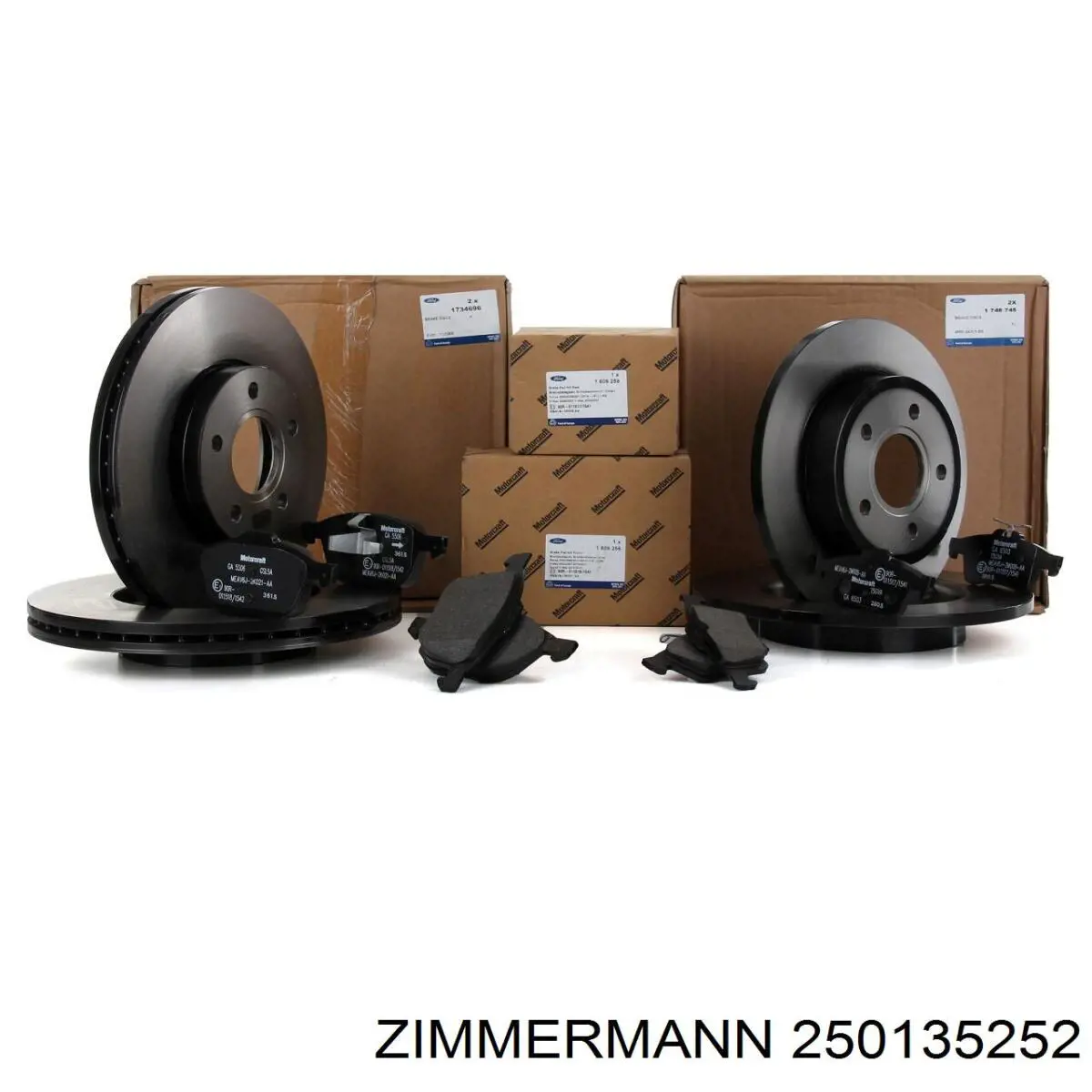 Тормоз дисковый передний Zimmermann 250135252 цена, от 88.66 USD