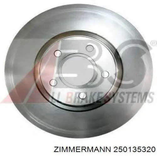250135320 Zimmermann Диск тормозной передний