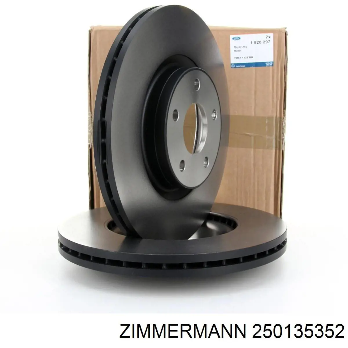 Передние тормозные диски 250135352 Zimmermann