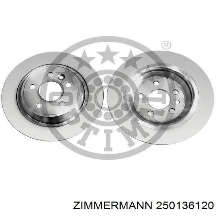 Купить 250136120 Zimmermann Диск тормозной задний