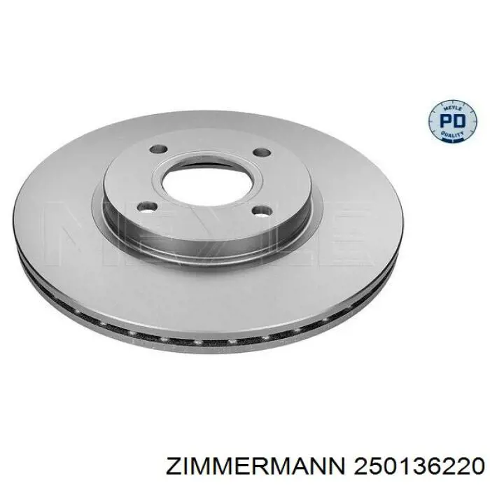 Передний тормозной диск Zimmermann 250136220