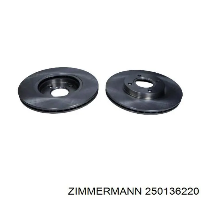 Передние тормозные диски 250136220 Zimmermann