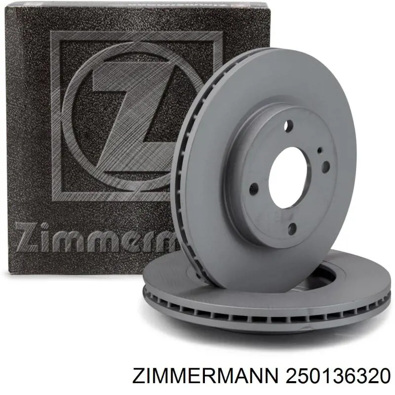 250136320 Zimmermann диск тормозной передний