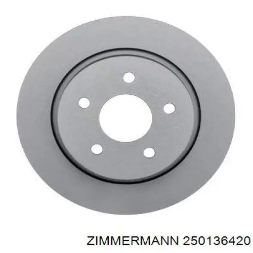 Задний дисковый тормоз Zimmermann 250136420