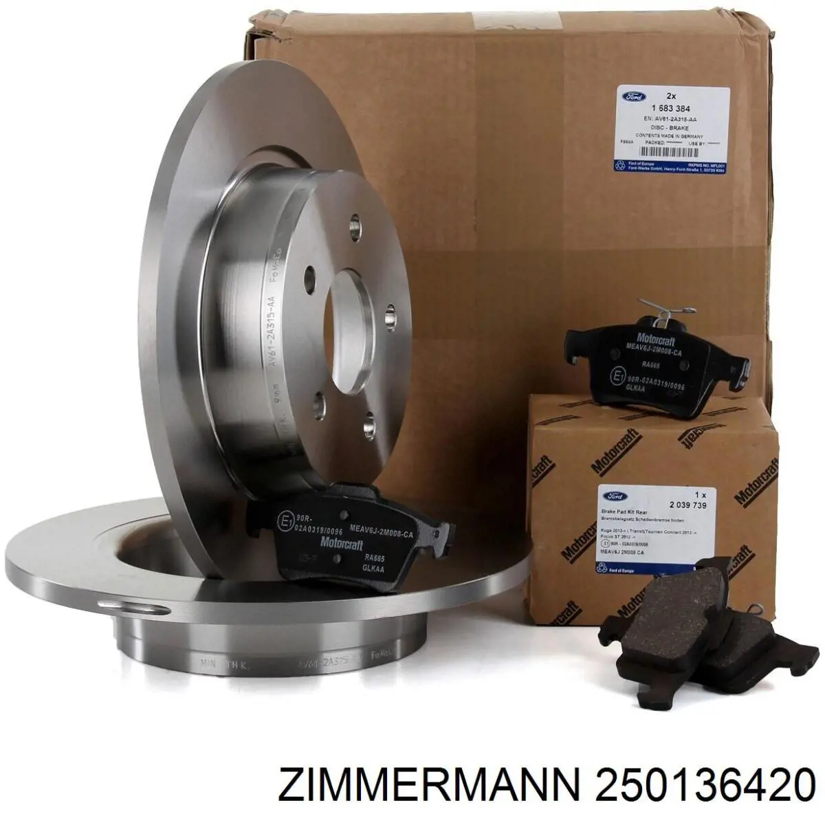 Купить 250136420 Zimmermann Диск тормозной задний