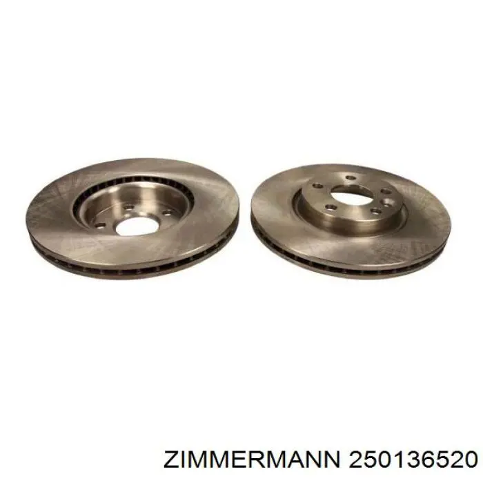 Передние тормозные диски 250136520 Zimmermann