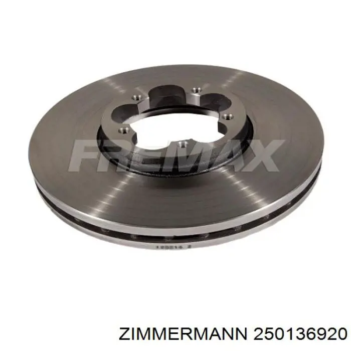 Передний тормозной диск Zimmermann 250136920