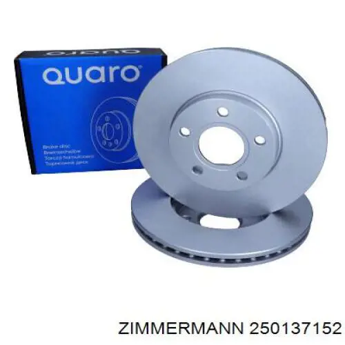 Тормоз дисковый передний Zimmermann 250137152 цена, от 50.96 USD