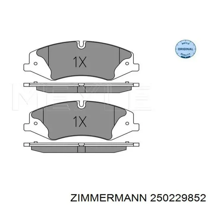 Купить 250229852 Zimmermann Колодки тормозные