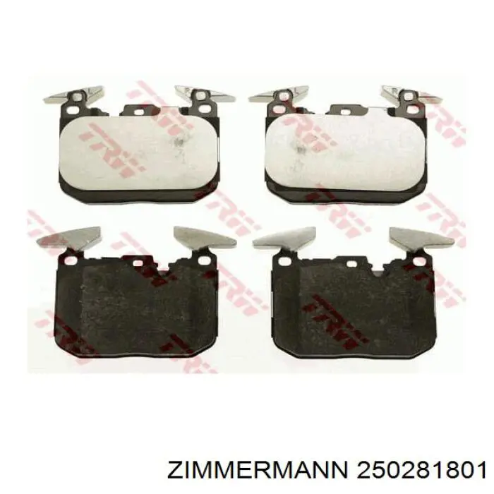 Купить 250281801 Zimmermann Колодки тормозные