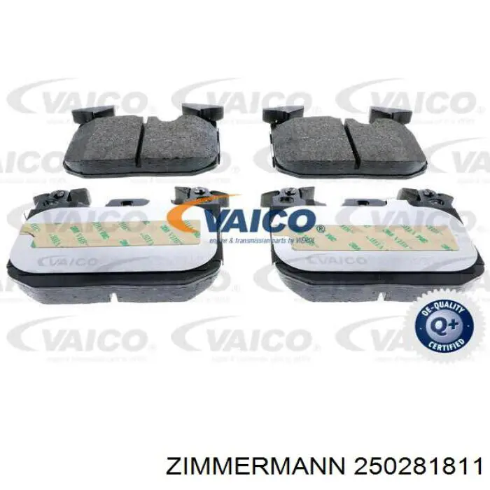 Купить 250281811 Zimmermann Колодки тормозные