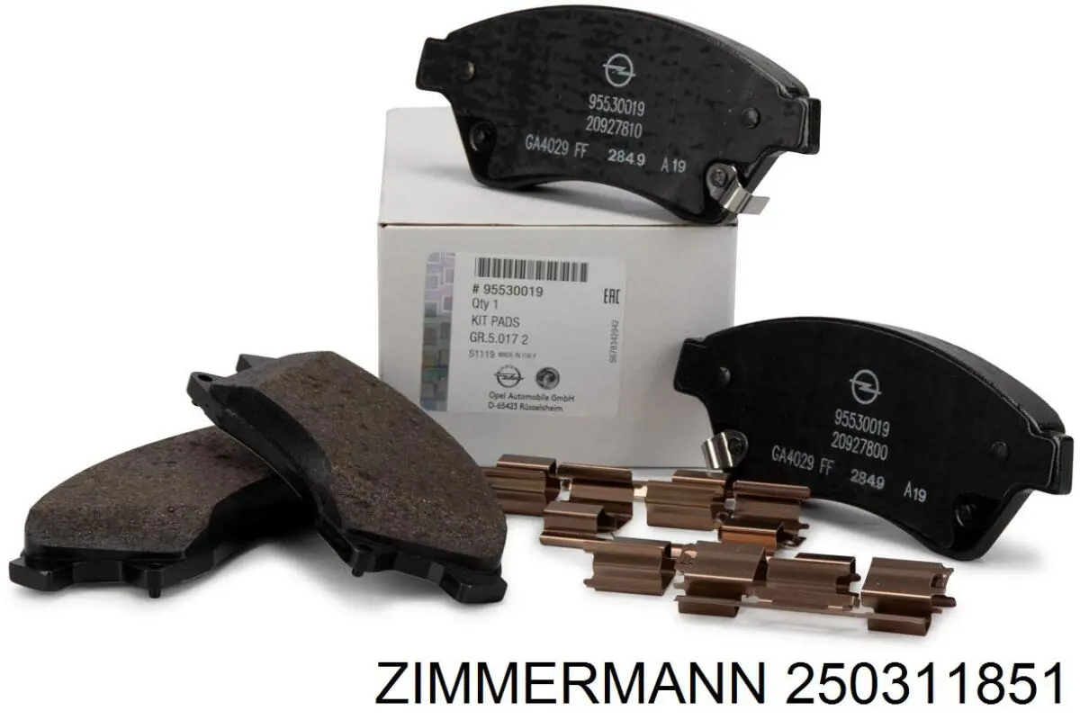 Тормозные колодки Zimmermann 250311851