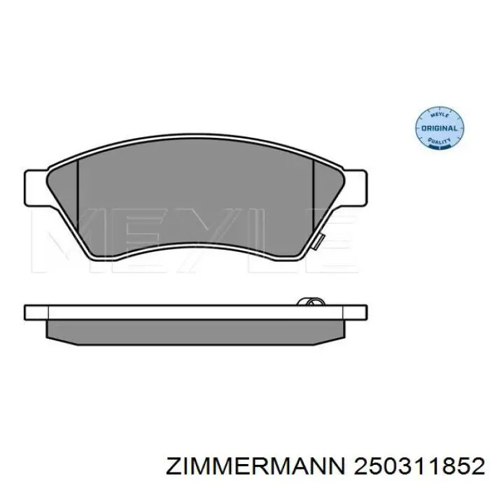 Передние тормозные колодки 250311852 Zimmermann