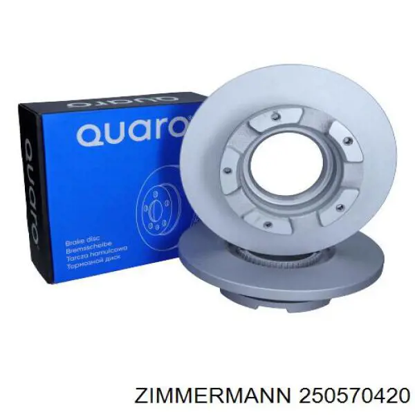 Купить 250570420 Zimmermann Диск тормозной задний
