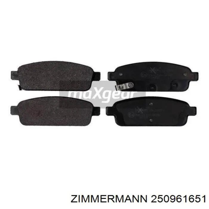 Задние дисковые колодки Zimmermann 250961651