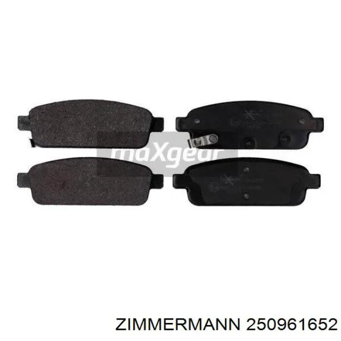 250961652 Zimmermann Колодки тормозные дисковые комплект
