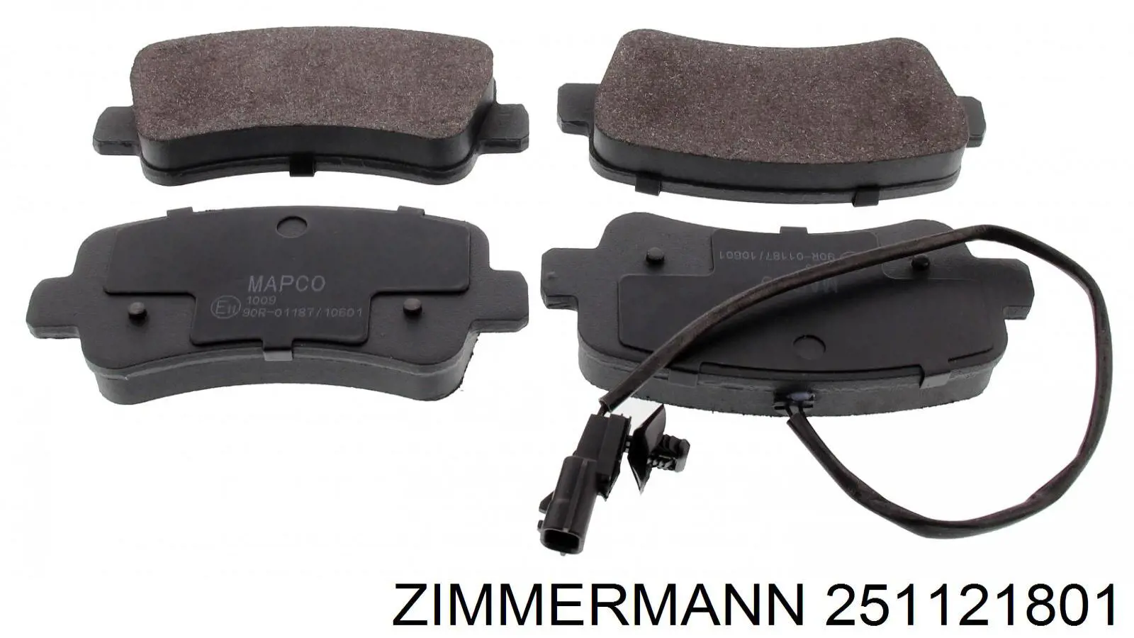 Задние дисковые колодки Zimmermann 251121801