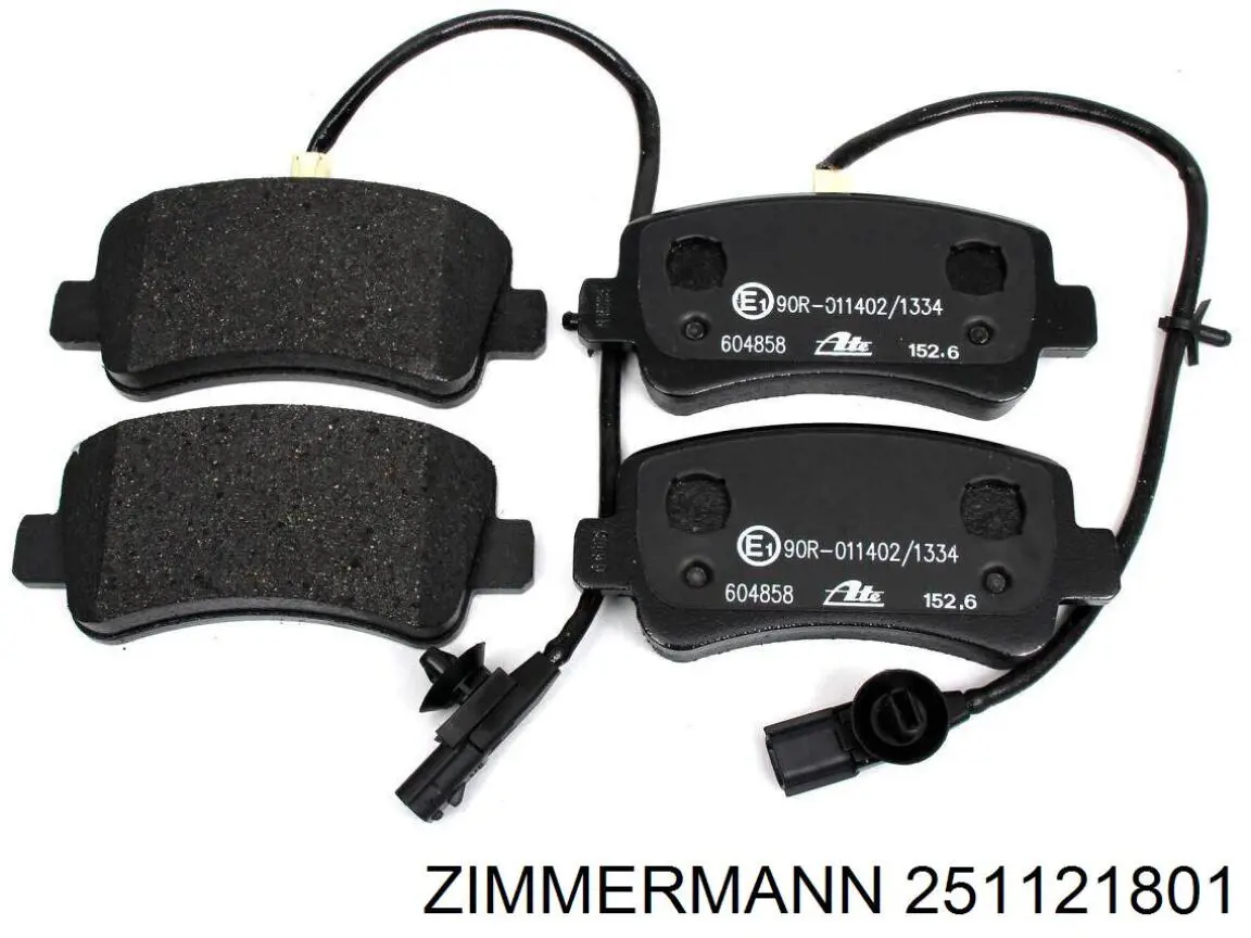 Купить 251121801 Zimmermann Колодки тормозные задние, дисковые