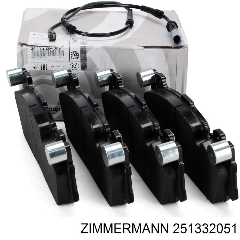 Купить 251332051 Zimmermann Колодки тормозные