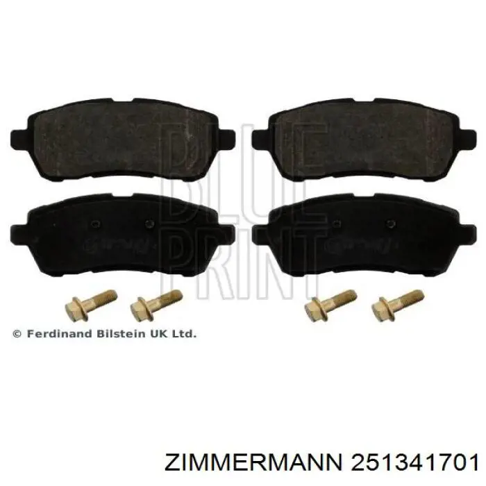 Передние тормозные колодки 251341701 Zimmermann