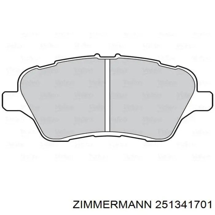Купить 251341701 Zimmermann Колодки тормозные