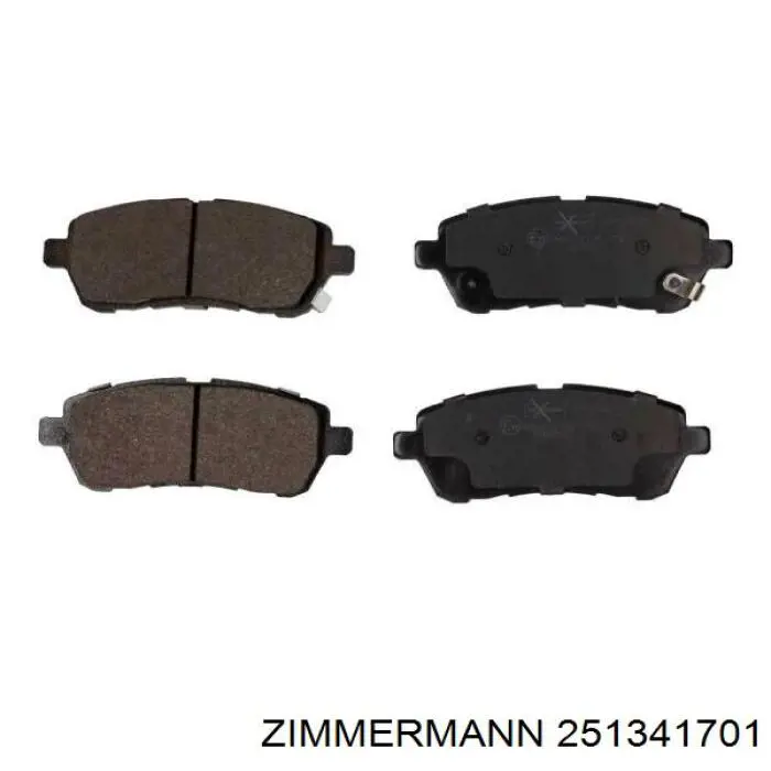 Колодки Zimmermann 251341701 цена, от 44.99 USD