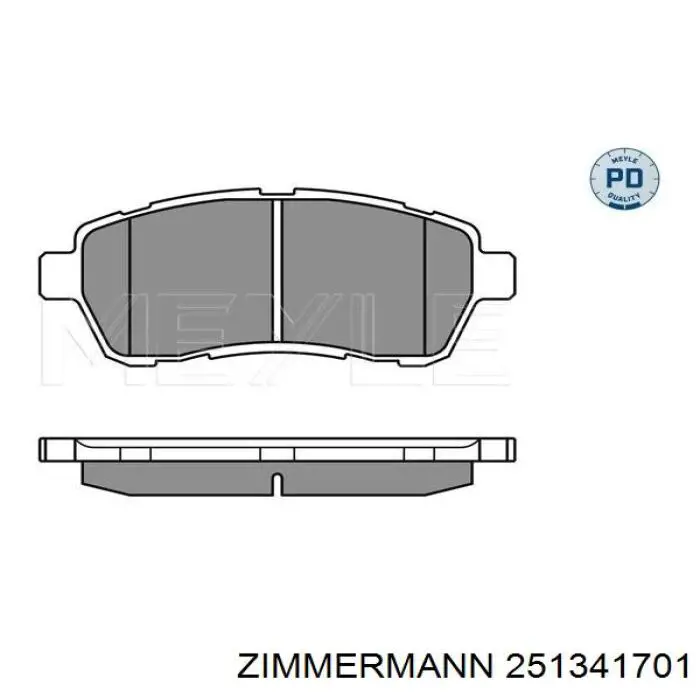Купить 251341701 Zimmermann Колодки тормозные