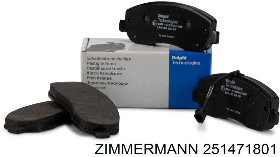 Купить 251471801 Zimmermann Колодки тормозные