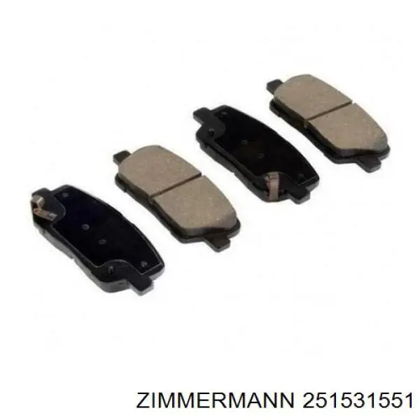 Купить 251531551 Zimmermann Колодки тормозные задние, дисковые
