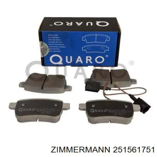 Задние дисковые колодки Zimmermann 251561751