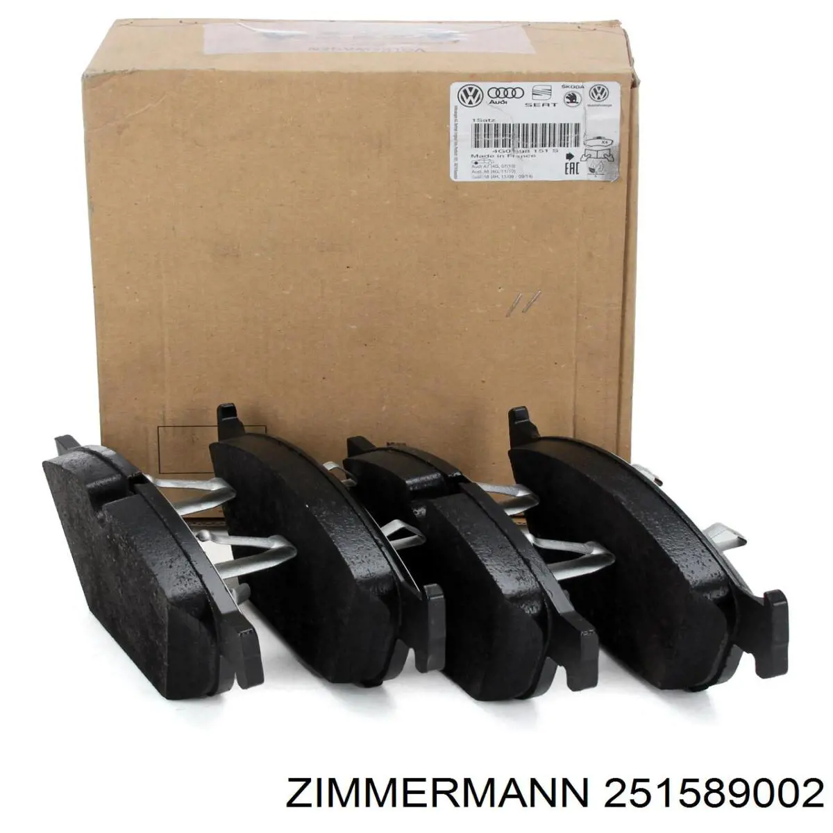 Колодки Zimmermann 251589002 цена, от 84.71 USD