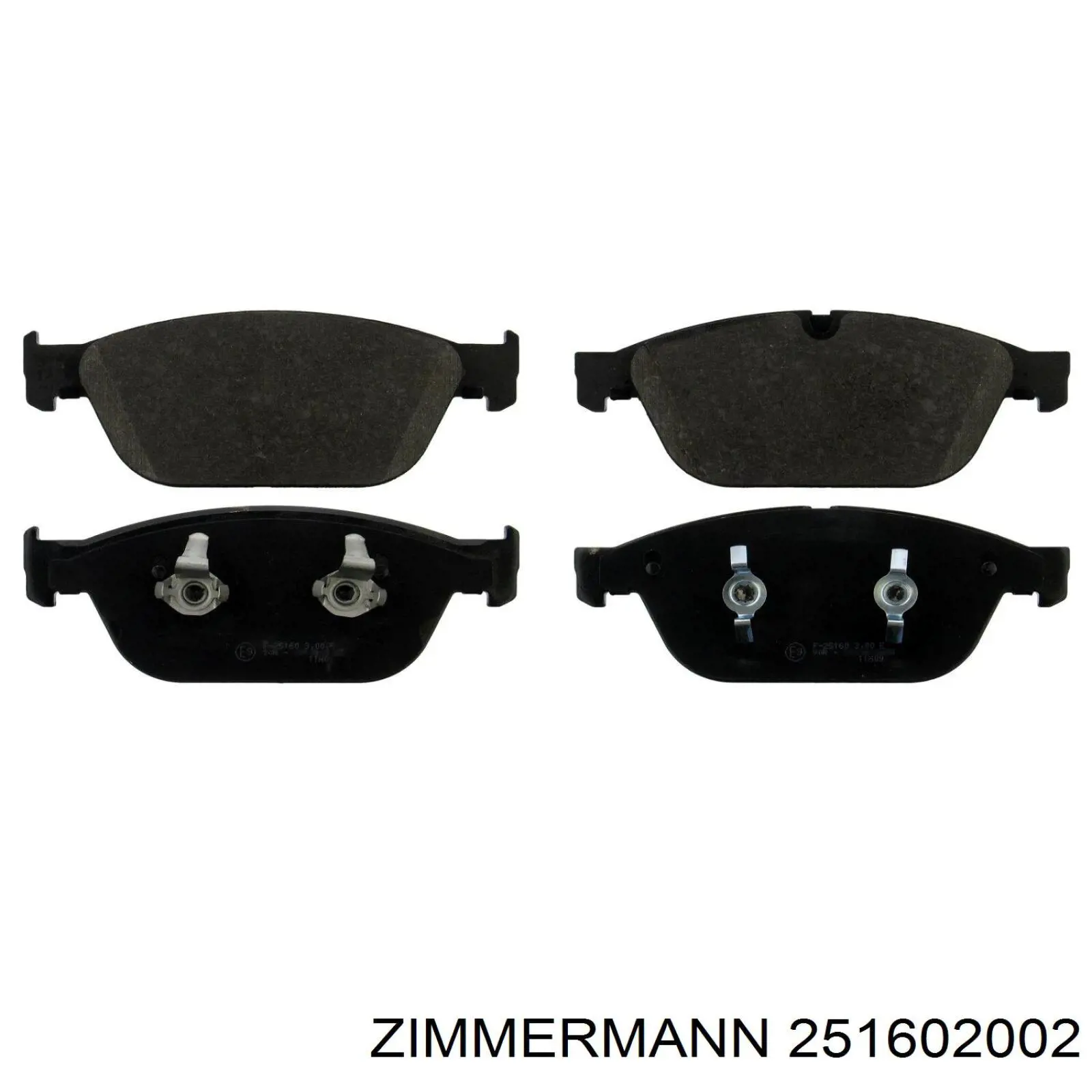 Купить 251602002 Zimmermann Колодки тормозные