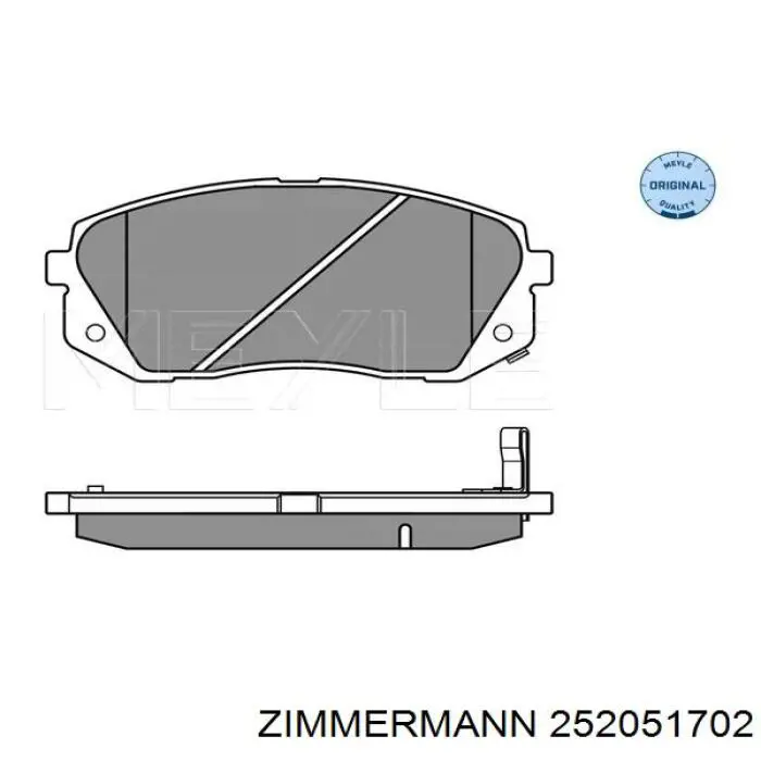 Колодки Zimmermann 252051702 цена, от 53.12 USD