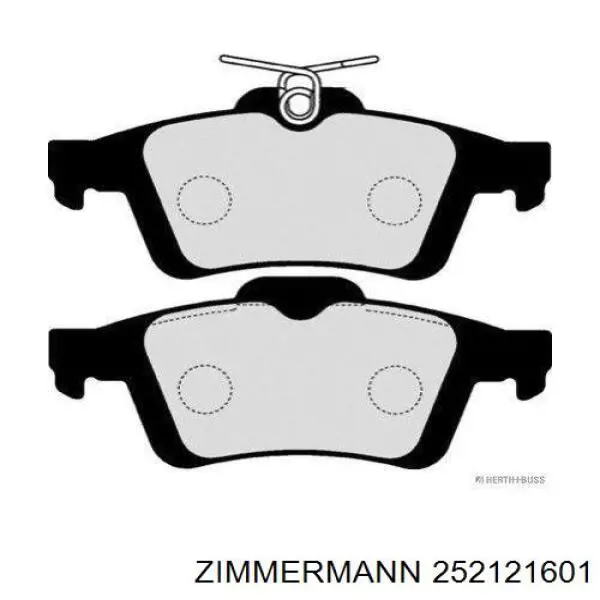 Задние тормозные колодки 252121601 Zimmermann