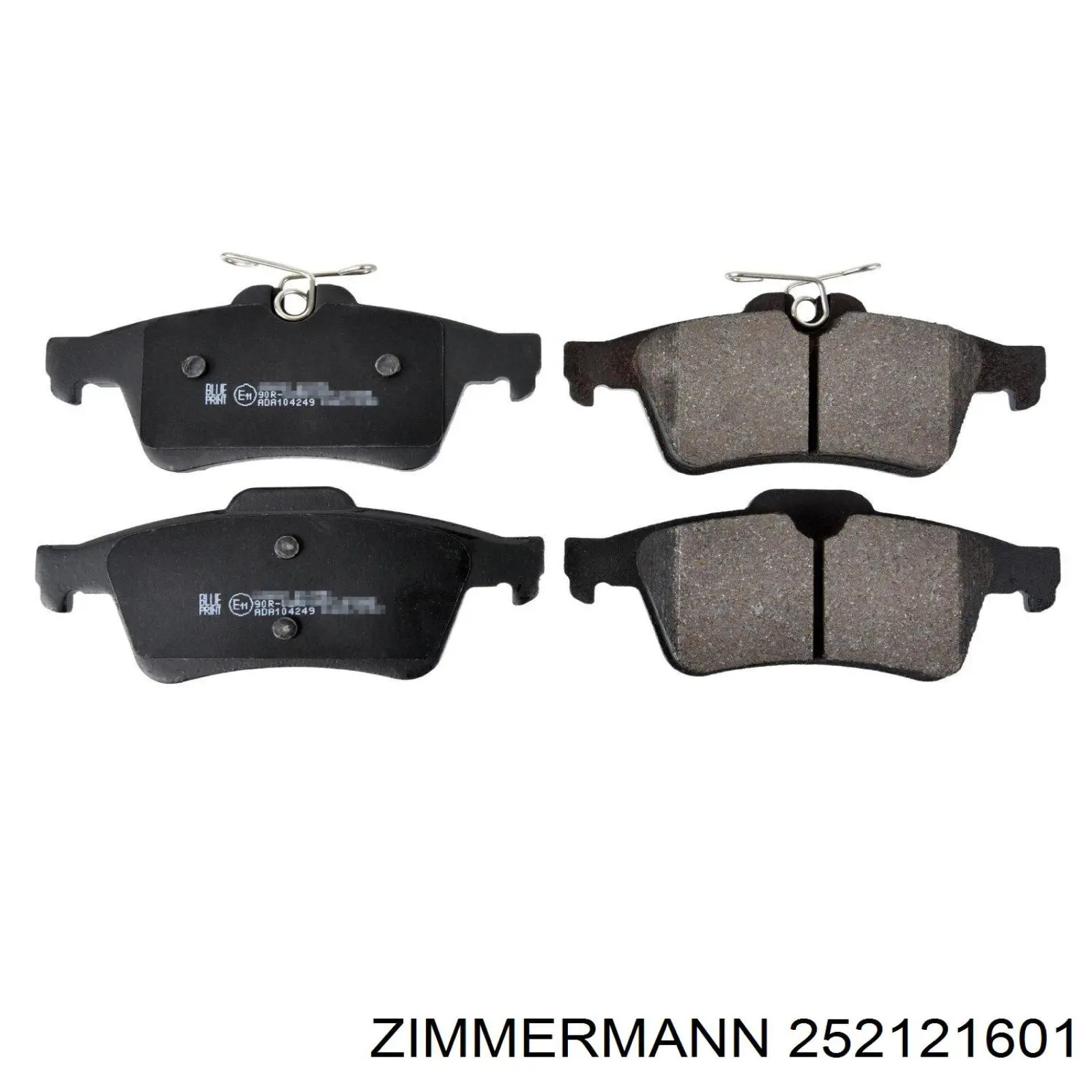 Колодки дисковые  Zimmermann 252121601 цена, от 13.81 USD