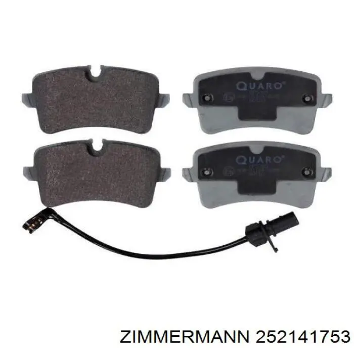 Задние дисковые колодки Zimmermann 252141753
