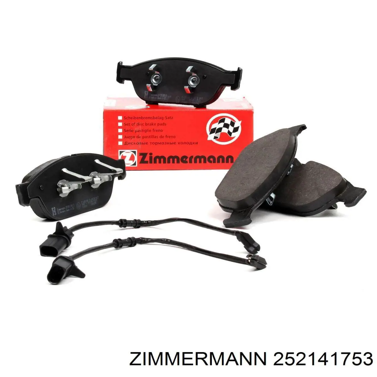 Купить 252141753 Zimmermann Колодки тормозные задние, дисковые