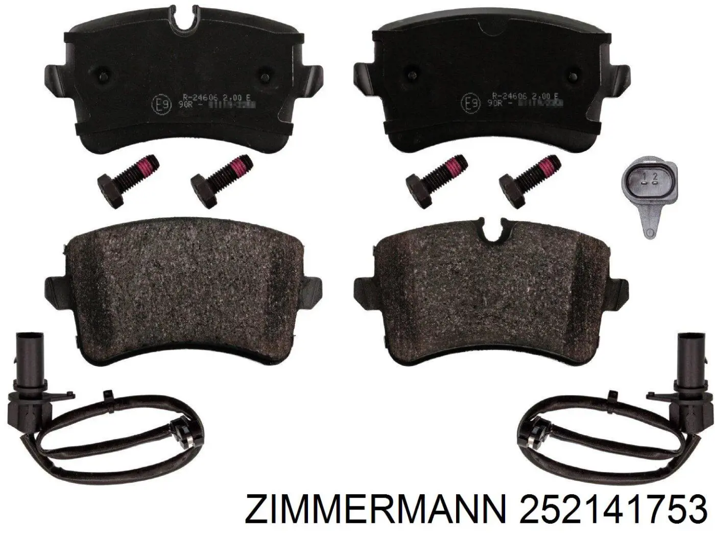 Задние тормозные колодки 252141753 Zimmermann
