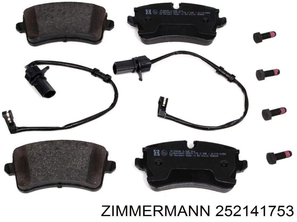 Колодки дисковые  Zimmermann 252141753 цена, от 61.62 USD