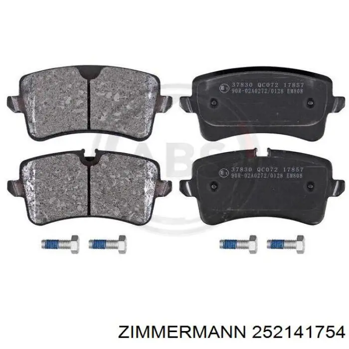 Колодки дисковые  Zimmermann 252141754 цена, от 72.97 USD