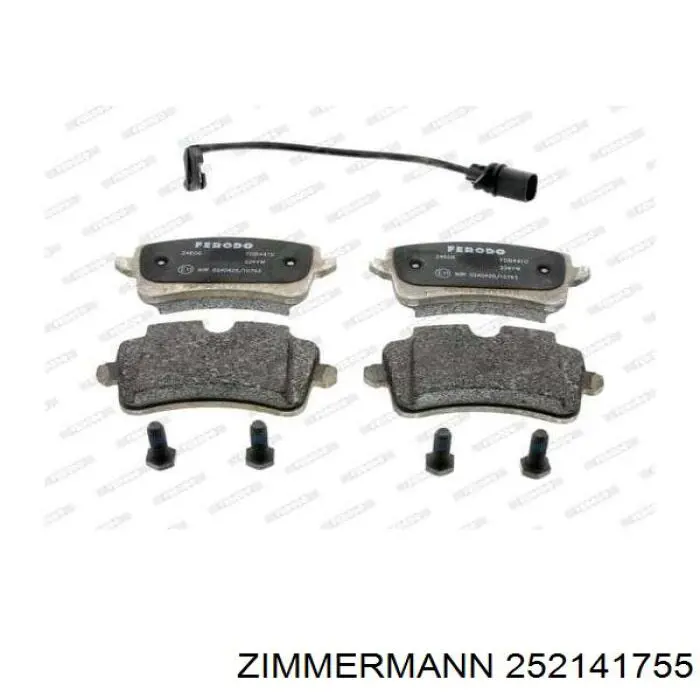 Задние дисковые колодки Zimmermann 252141755