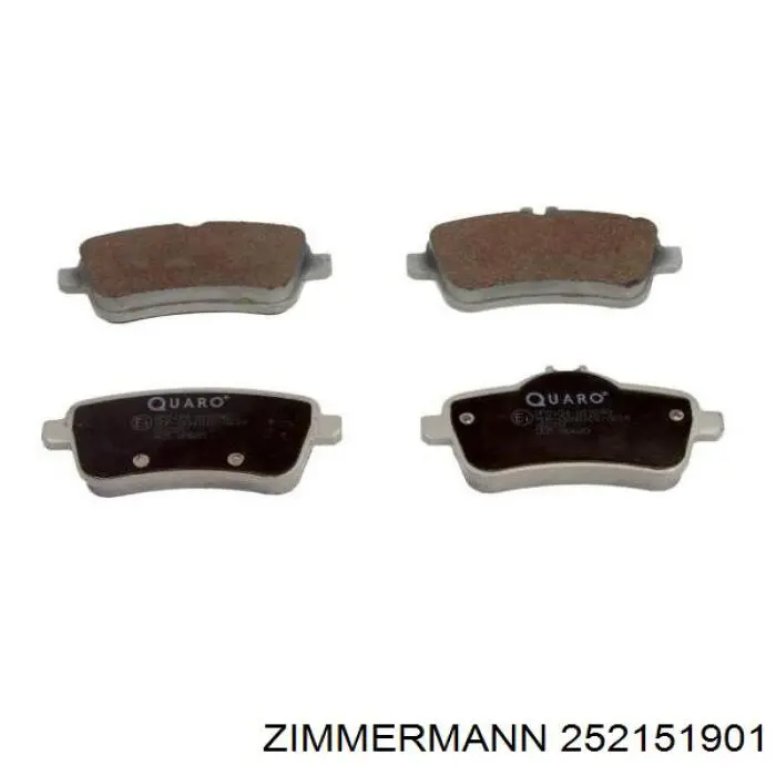 252151901 Zimmermann Колодки тормозные дисковые комплект
