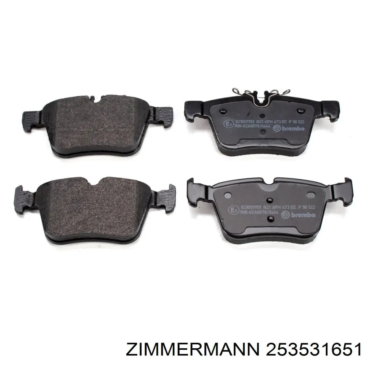 Задние тормозные колодки 253531651 Zimmermann